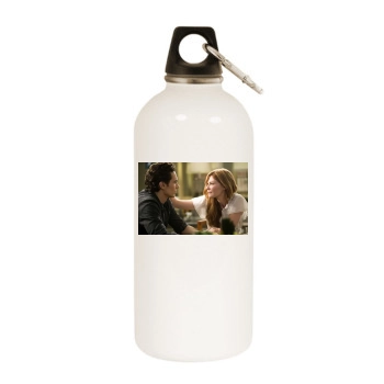 James Franco White Water Bottle With Carabiner