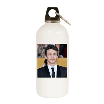 James Franco White Water Bottle With Carabiner