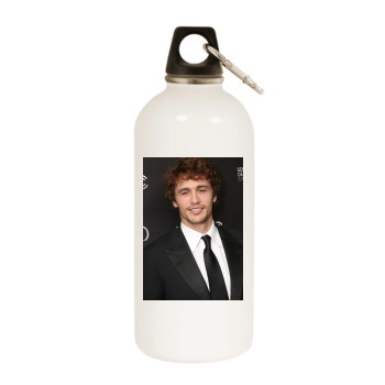 James Franco White Water Bottle With Carabiner