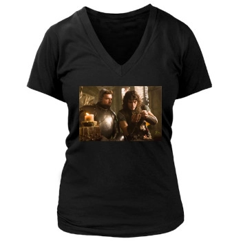 James Franco Women's Deep V-Neck TShirt