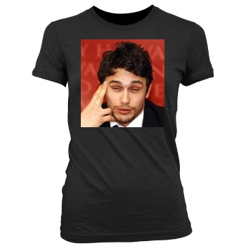 James Franco Women's Junior Cut Crewneck T-Shirt