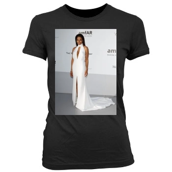 Janet Jackson Women's Junior Cut Crewneck T-Shirt