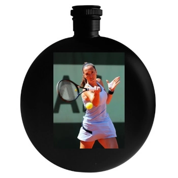 Jelena Jankovic Round Flask