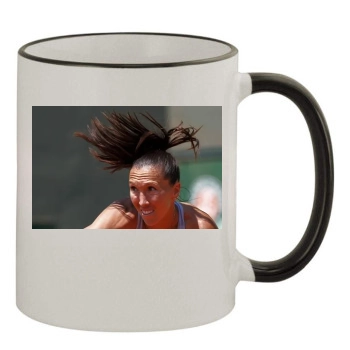 Jelena Jankovic 11oz Colored Rim & Handle Mug