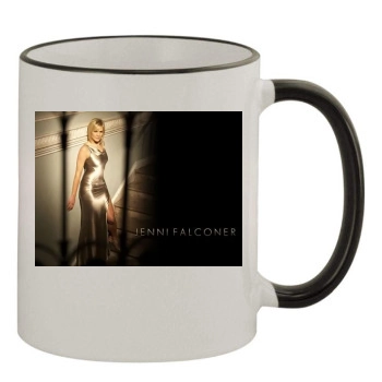 Jenni Falconer 11oz Colored Rim & Handle Mug