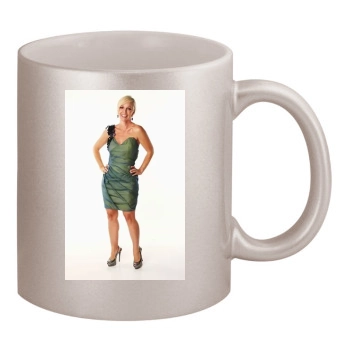 Jennie Garth 11oz Metallic Silver Mug