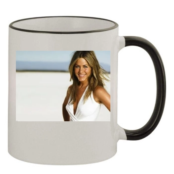 Jennifer Aniston 11oz Colored Rim & Handle Mug