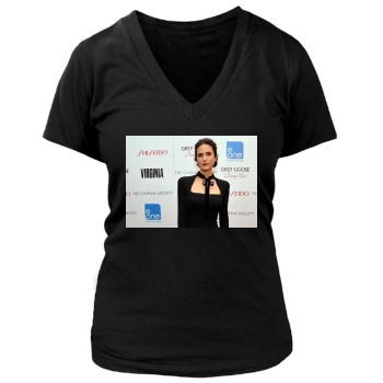 Jennifer Connelly Women's Deep V-Neck TShirt