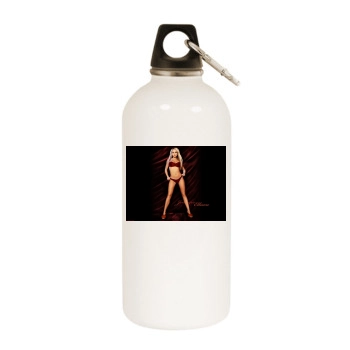 Jennifer Ellison White Water Bottle With Carabiner