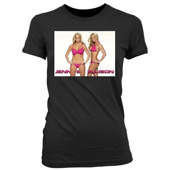 Jennifer Ellison Women's Junior Cut Crewneck T-Shirt