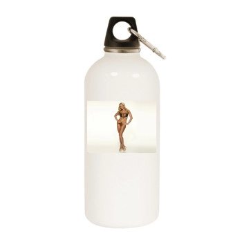 Jennifer Ellison White Water Bottle With Carabiner