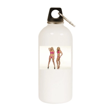 Jennifer Ellison White Water Bottle With Carabiner