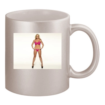 Jennifer Ellison 11oz Metallic Silver Mug