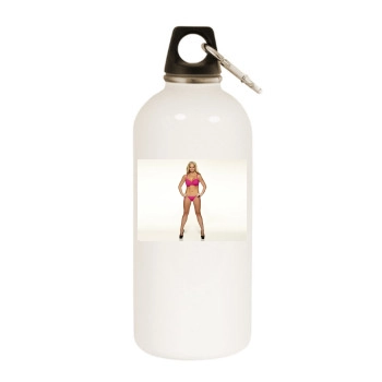 Jennifer Ellison White Water Bottle With Carabiner