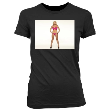 Jennifer Ellison Women's Junior Cut Crewneck T-Shirt