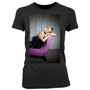 Jennifer Ellison Women's Junior Cut Crewneck T-Shirt