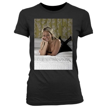 Jennifer Ellison Women's Junior Cut Crewneck T-Shirt