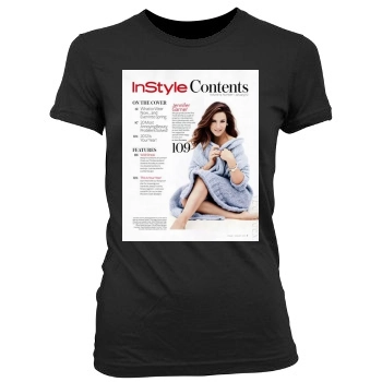 Jennifer Garner Women's Junior Cut Crewneck T-Shirt