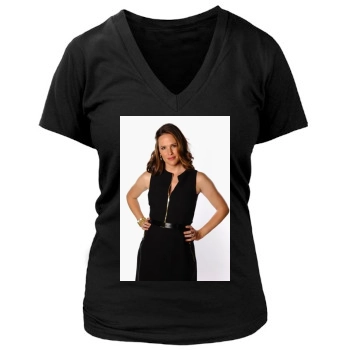 Jennifer Garner Women's Deep V-Neck TShirt