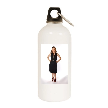 Jennifer Garner White Water Bottle With Carabiner