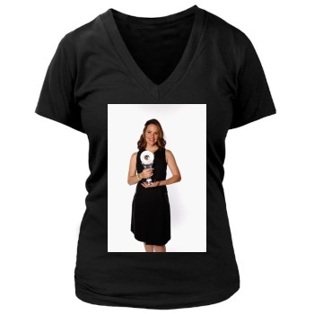 Jennifer Garner Women's Deep V-Neck TShirt