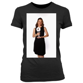 Jennifer Garner Women's Junior Cut Crewneck T-Shirt