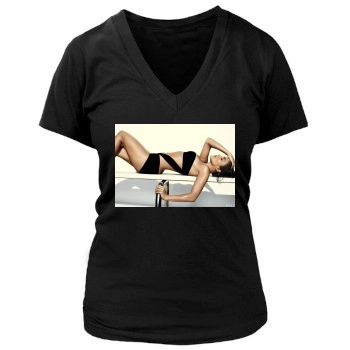 Jennifer Lopez Women's Deep V-Neck TShirt