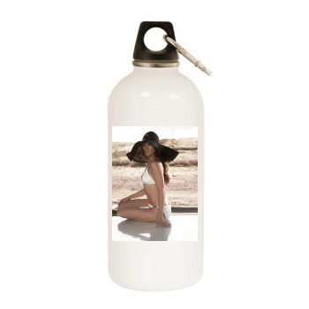 Jennifer Lopez White Water Bottle With Carabiner