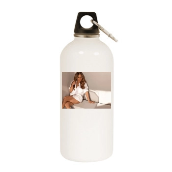 Jennifer Lopez White Water Bottle With Carabiner