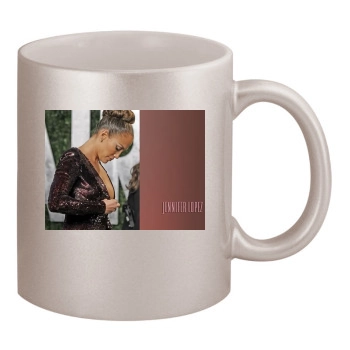 Jennifer Lopez 11oz Metallic Silver Mug