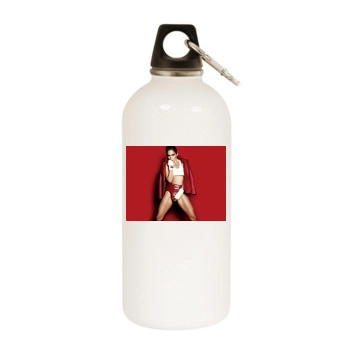 Jennifer Lopez White Water Bottle With Carabiner