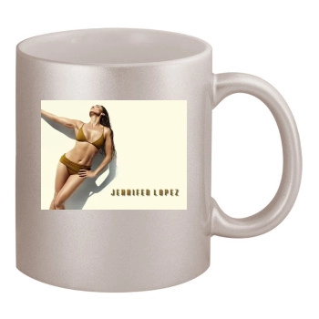 Jennifer Lopez 11oz Metallic Silver Mug