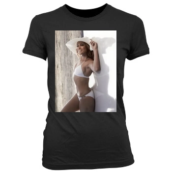 Jennifer Lopez Women's Junior Cut Crewneck T-Shirt