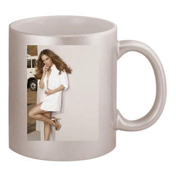 Jennifer Lopez 11oz Metallic Silver Mug