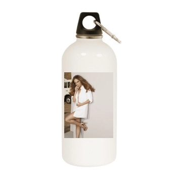 Jennifer Lopez White Water Bottle With Carabiner