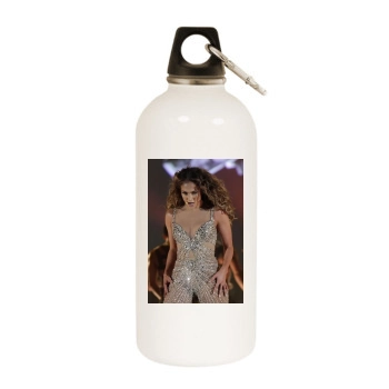 Jennifer Lopez White Water Bottle With Carabiner