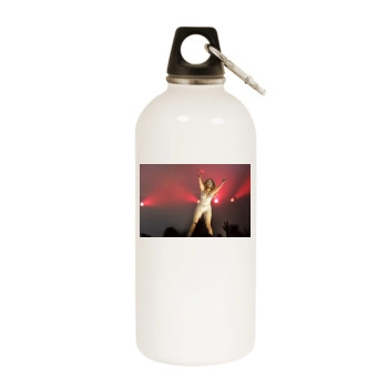 Jennifer Lopez White Water Bottle With Carabiner