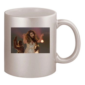 Jennifer Lopez 11oz Metallic Silver Mug