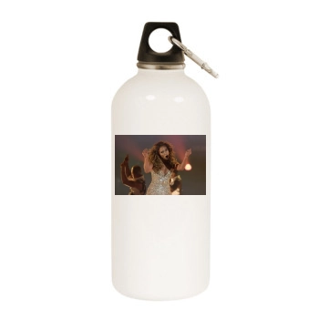 Jennifer Lopez White Water Bottle With Carabiner