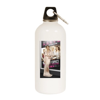 Jennifer Lopez White Water Bottle With Carabiner