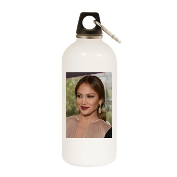 Jennifer Lopez White Water Bottle With Carabiner