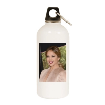 Jennifer Lopez White Water Bottle With Carabiner