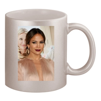 Jennifer Lopez 11oz Metallic Silver Mug