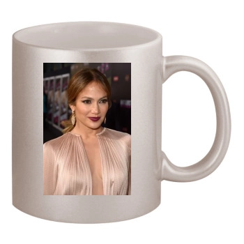 Jennifer Lopez 11oz Metallic Silver Mug