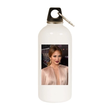 Jennifer Lopez White Water Bottle With Carabiner