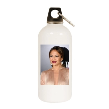 Jennifer Lopez White Water Bottle With Carabiner