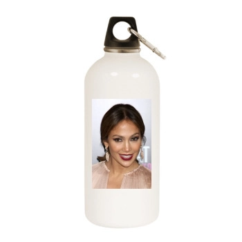 Jennifer Lopez White Water Bottle With Carabiner