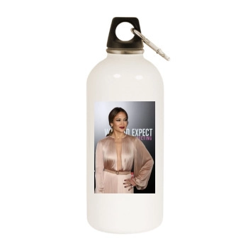 Jennifer Lopez White Water Bottle With Carabiner