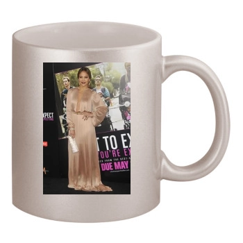 Jennifer Lopez 11oz Metallic Silver Mug