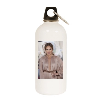 Jennifer Lopez White Water Bottle With Carabiner